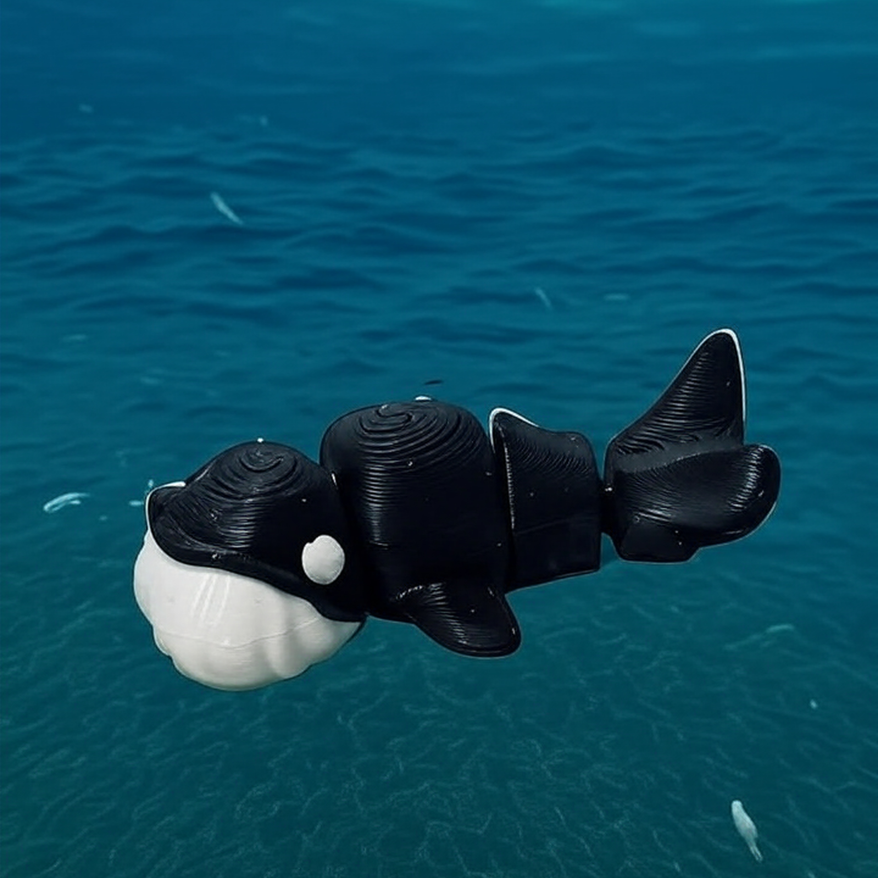 Baby Blue Whale 3D Print small